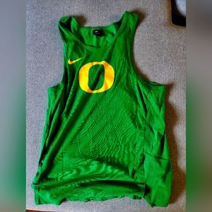 Oregon ducks , nike dri fit, sleeveless tank, size large